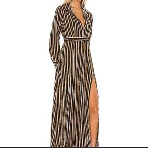 Revolve LINE & DOT Abby Midi Dress Size Small